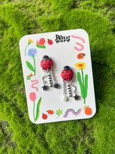 Load image into Gallery viewer, Ladybug Earrings