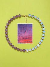 Load image into Gallery viewer, Sunset Split Beaded Necklace
