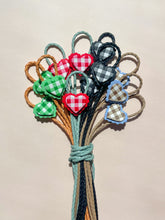 Load image into Gallery viewer, Gingham Heart Bolo Tie
