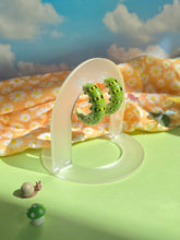 Load image into Gallery viewer, Swallowtail Caterpillar Hoops *PREORDER*
