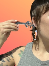 Load image into Gallery viewer, Orange Sardine Earrings
