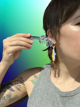 Load image into Gallery viewer, Orange Sardine Earrings
