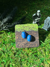 Load image into Gallery viewer, Blue (iridovirus) Isopod Earrings

