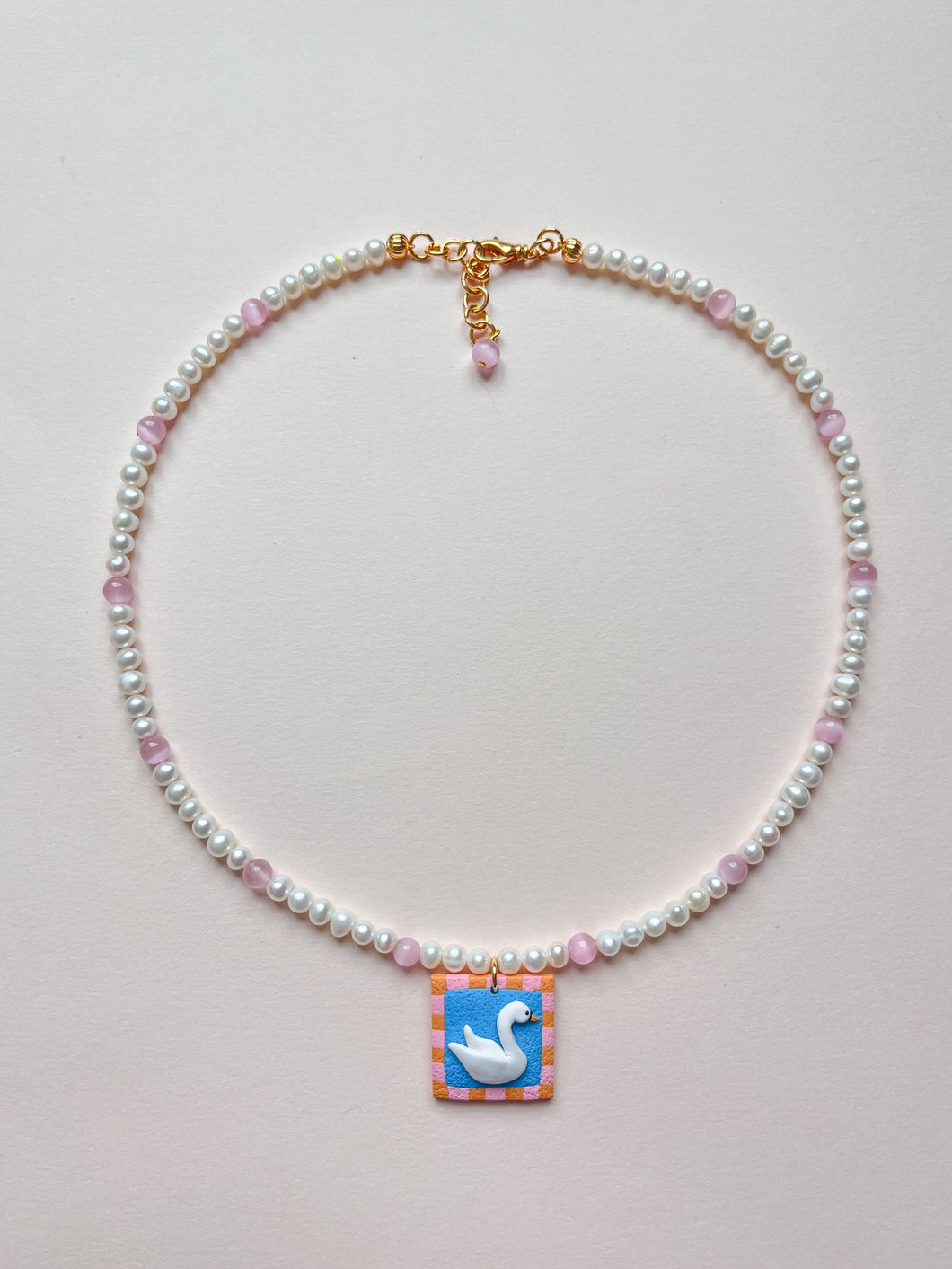 Swan Tile Necklace