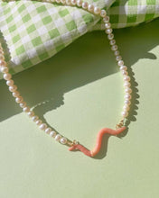 Load image into Gallery viewer, Earthworm Pearl Necklace
