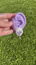 Load and play video in Gallery viewer, Pansy Earrings
