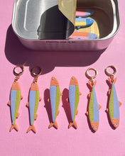 Load image into Gallery viewer, Orange Sardine Earrings
