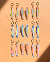 Load image into Gallery viewer, Orange Sardine Earrings
